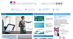 Desktop Screenshot of gouvernement.fr