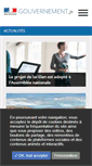 Mobile Screenshot of gouvernement.fr