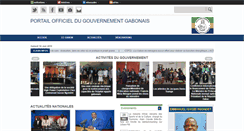 Desktop Screenshot of gouvernement.ga